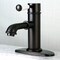 Kingston Brass KS7415DPL Paris Single Porcelain Lever Handle Bathroom Faucet, Bronze KS7415DPL - alternate 3